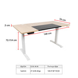 Standing Desk Electric Motorised Computer Desk Height Adjustable Sit Stand Table - Extra Image