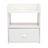 Bedside Tables Side Table Nightstand Storage Drawer Shelf Bedroom - Side View