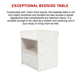 Bedside Tables Side Table Nightstand Storage Drawer Shelf Bedroom - Top-Down View