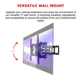 TV Bracket Wall Mount 32-70in Full Motion Swivel LCD LED - 45-Degree Angle