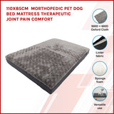 110x85cm Orthopedic Pet Dog Bed Mattress Therapeutic Joint Pain Comfort - Front View