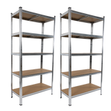 2 x 1.8M Garage Shelving Warehouse Rack Storage Shelves Pallet Racking - Top-Down View
