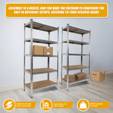 2 x 1.8M Garage Shelving Warehouse Rack Storage Shelves Pallet Racking - Low Angle