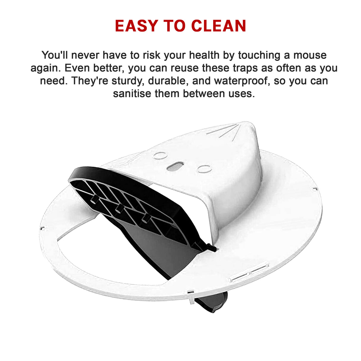 2 x Flip N Slide Bucket Lid Mouse Rat Trap Automatic Reusable