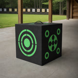 Archery 3D Targets High Density Foam 40cm Cube Bow Arrow Shooting Practice - Front View
