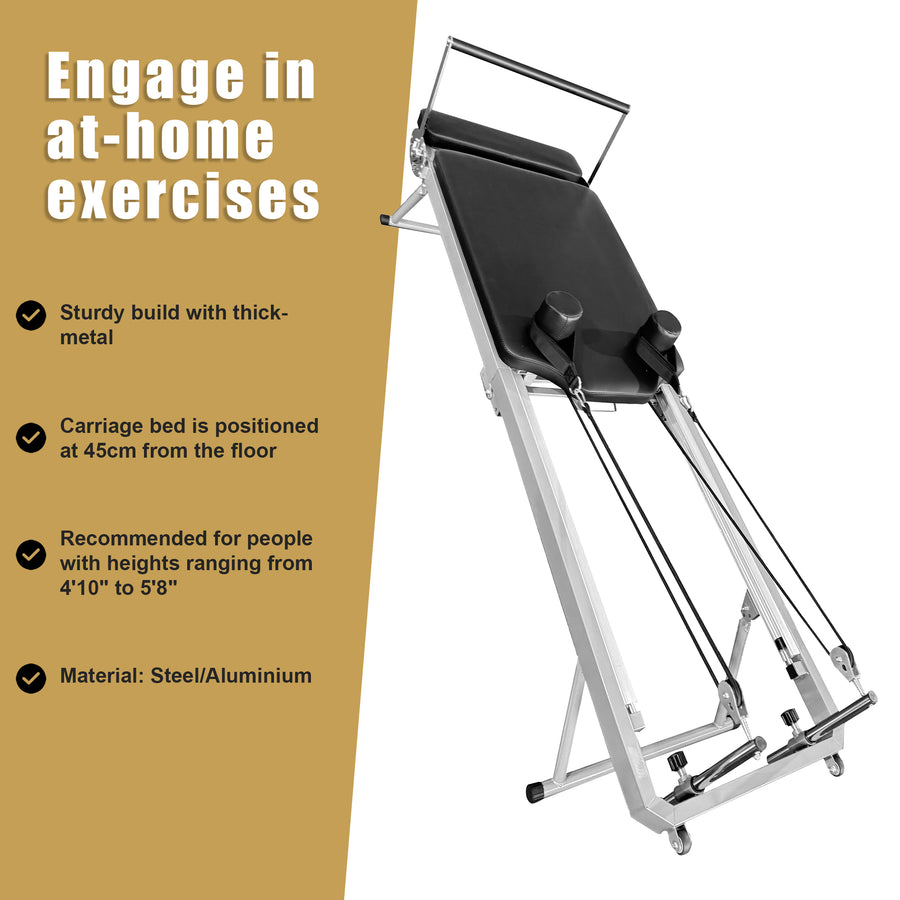 Pilates Reformer Machine Foldable Gym