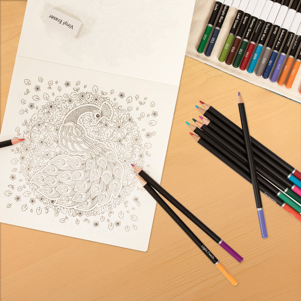 Coloured Pencils Colouring Artist Sketching Drawing for Kids Adults