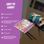 Coloured Pencils Colouring Artist Sketching Drawing for Kids Adults