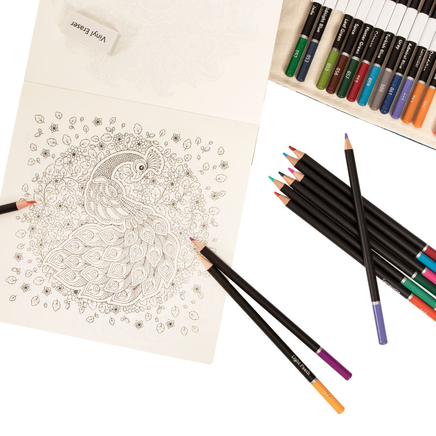 Coloured Pencils Colouring Artist Sketching Drawing for Kids Adults