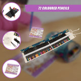 Coloured Pencils Colouring Artist Sketching Drawing for Kids Adults - Rear View