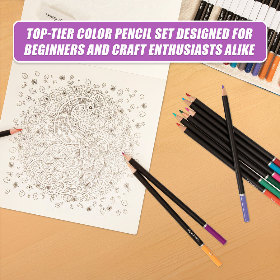 Coloured Pencils Colouring Artist Sketching Drawing for Kids Adults