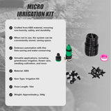 10m Irrigation Hose Garden Kit - Top-Down View