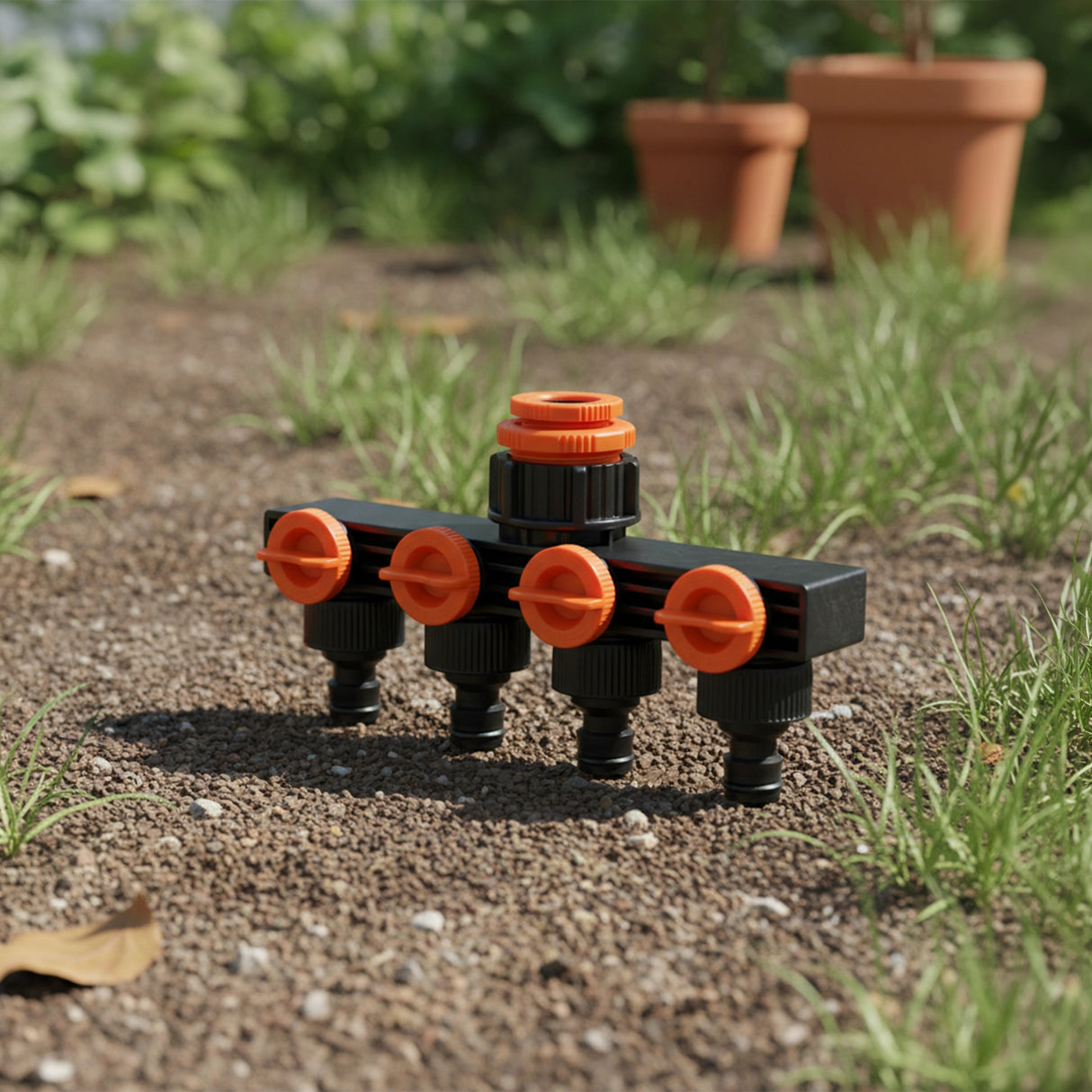 4 Way Hose Connector Tap Irrigation Garden Kit