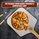 Metal Pizza Peel with Foldable Wood Handle - Extra Image