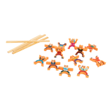 Balancing Stacking Blocks Educational Balance Wooden Acrobatic Toys Game - Side View