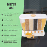 6 Grids Dispenser Storage Container Rice Cereal Beans Grain - Front View