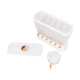 6 Grids Dispenser Storage Container Rice Cereal Beans Grain - Low Angle