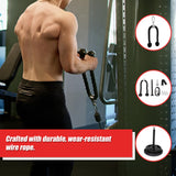 Fitness Pulley Set Gym Kit Tool Accessories Wire Rope - Top-Down View