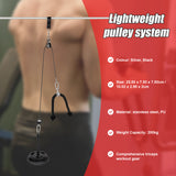 Fitness Pulley Set Gym Kit Tool Accessories Wire Rope - Close-Up Angle
