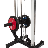 Wall Mounted Dual Pulley Tower - Close-Up Angle
