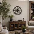 Large Metal Outdoor Wall Clock &ndash; Weather-Resistant for Garden and Home Decor