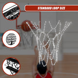 Heavy Duty Metal Pro Basketball Net Highly Durable Chain - Rear View