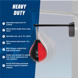 Speed Bag Boxing Punching Bag Wall Mount Reflex Training - Rear View