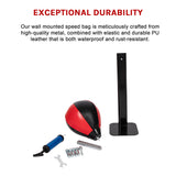 Speed Bag Boxing Punching Bag Wall Mount Reflex Training - Close-Up Angle