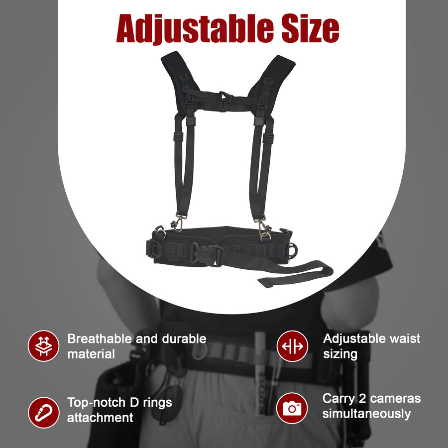 Electronics Accessories Bundle Waistband Shoulders Strap Kit SLR/DSLR Cameras