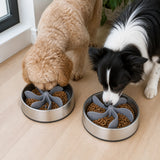 2x Dog Bowl Slow Feeder Insert
