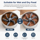 2x Dog Bowl Slow Feeder Insert