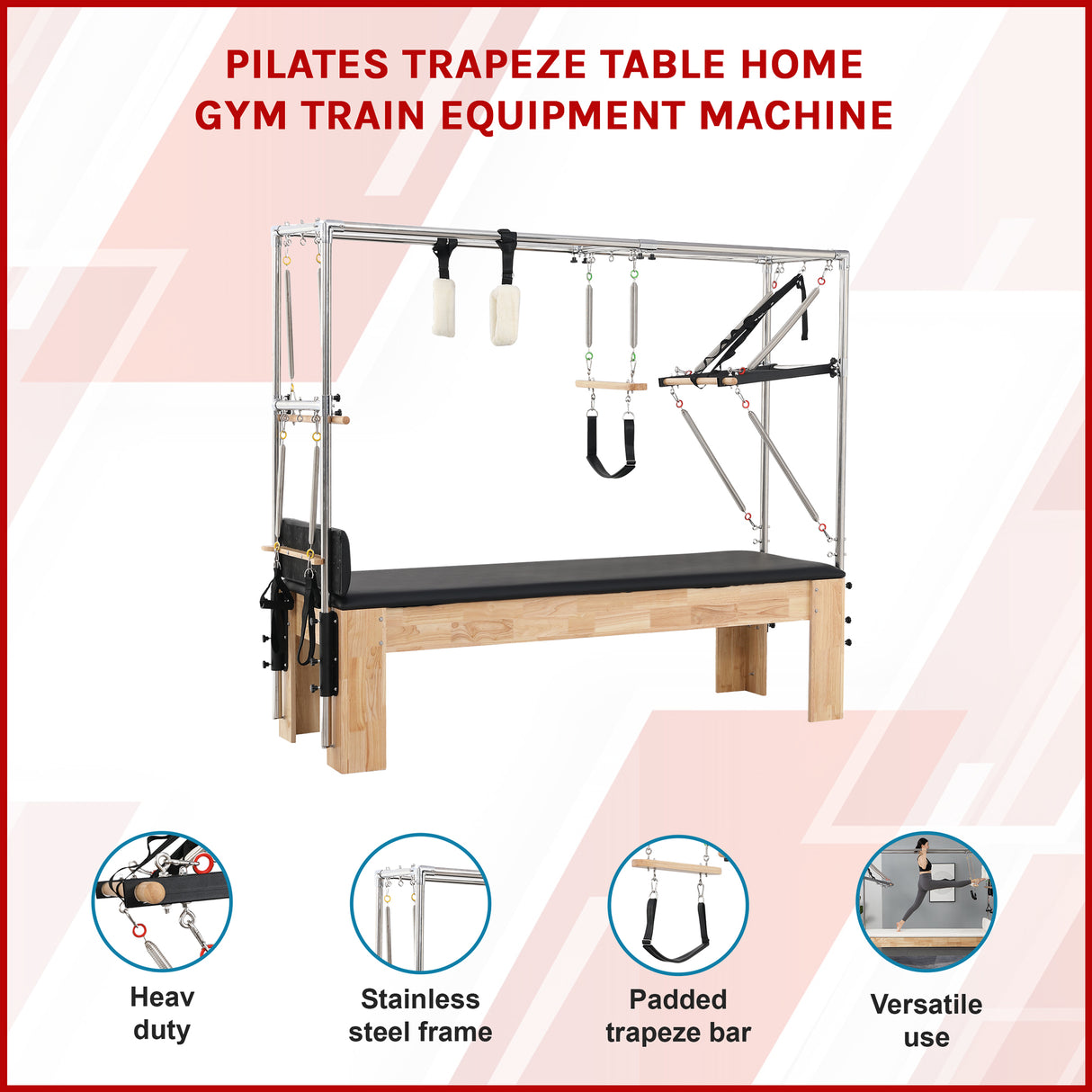 Pilates Trapeze Table Home Gym Train Equipment Machine
