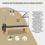 Pilates Trapeze Table Home Gym Train Equipment Machine - 45-Degree Angle