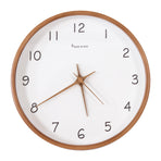 10" Clock Wooden Modern Wall Art