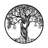 Tree Life Wall Decoration Metal Tree Wall Sculpture - 45-Degree Angle