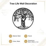 Tree Life Wall Decoration Metal Tree Wall Sculpture - Low Angle