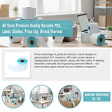 All Sizes Premium Quality Barcode POS, Label, Sticker, Price tag, Direct Thermal - Extra Image