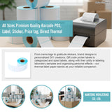 All Sizes Premium Quality Barcode POS, Label, Sticker, Price tag, Direct Thermal