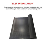 Garage Floor Mat Diamond Plate PVC Vinyl Flooring Rolls Non-Slip 2.5mm Thick - Extra Image