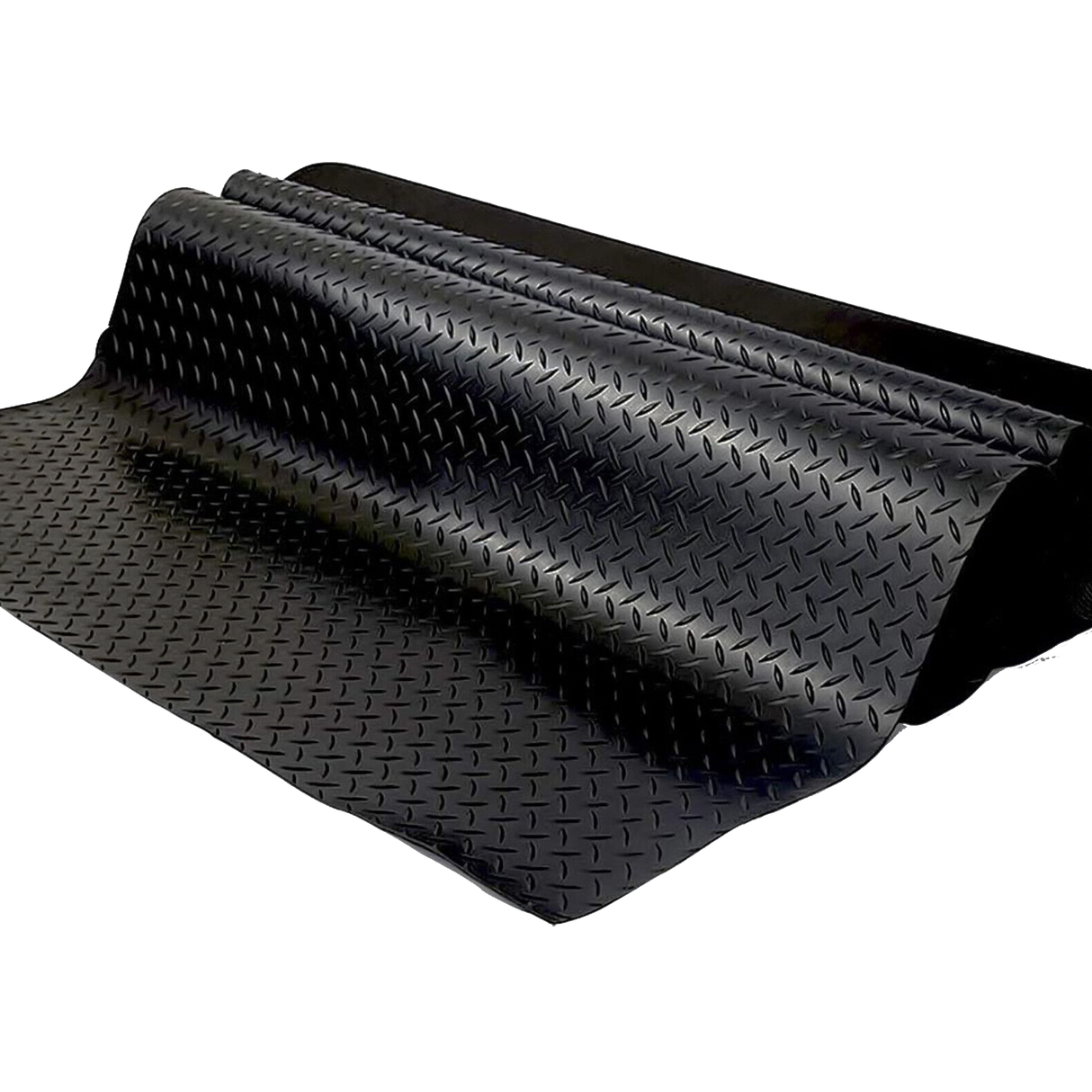 Garage Floor Mat Diamond Plate PVC Vinyl Flooring Rolls Non-Slip 2.5mm Thick