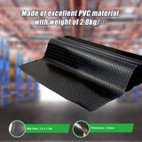 Garage Floor Mat Diamond Plate PVC Vinyl Flooring Rolls Non-Slip 2.5mm Thick - Low Angle