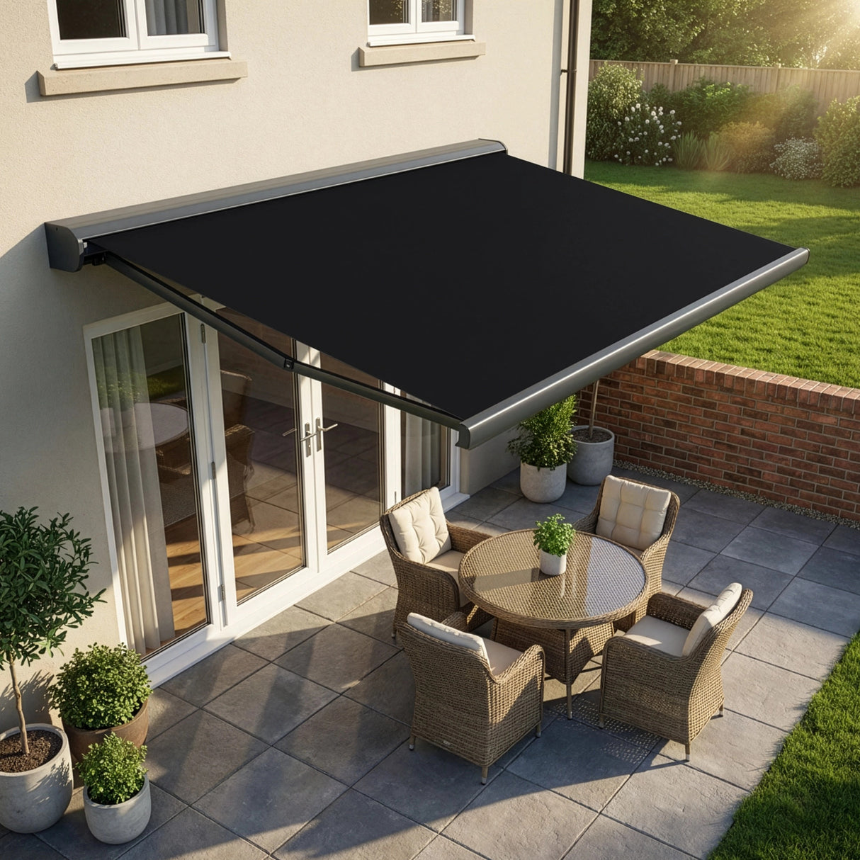 Heavy Duty Full Cassette Motorised Awning - 4.0m x 3.0m