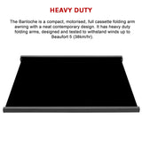 Heavy Duty Full Cassette Motorised Awning - 5.0m x 3.0m