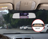 120 Degrees Camera Mirror Car Rear View Reverse Night Vision Parking System Kit - 45-Degree Angle
