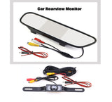 120 Degrees Camera Mirror Car Rear View Reverse Night Vision Parking System Kit - Low Angle