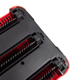 Sweep Carpet & Floor Manual Light Sweeper Dual Rotating Brushes - Close-Up Angle