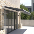 Motorised Outdoor Folding Arm Awning Retractable Sunshade Canopy Grey 5.0m x 2.5m