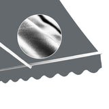 Motorised Outdoor Folding Arm Awning Retractable Sunshade Canopy Grey 5.0m x 2.5m