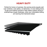 Motorised Outdoor Folding Arm Awning Retractable Sunshade Canopy Black 5.0m x 2.5m - Extra Image