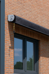 Retractable Straight Drop Roll Down Awning Garden Patio Screen 2.1X2.5M